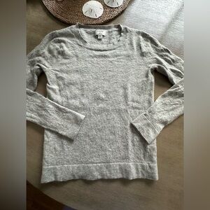 J. Crew Teddie Light Gray Women's Crew Neck Sweater XS
